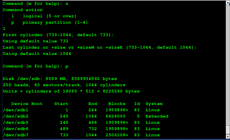 Linux添加新硬盘后，完美分区详细图解！插图9