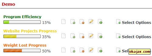 WebAppers Simple Javascript Progress Bar with CSS