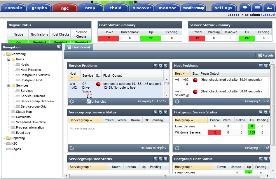 Cacti+Nagios(七)：Nagios监控windows（基于check_nt）插图13